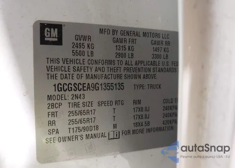 2016 Chevrolet Colorado Lt из США, поврежденный, VIN 1GCGSCEA9G1355135